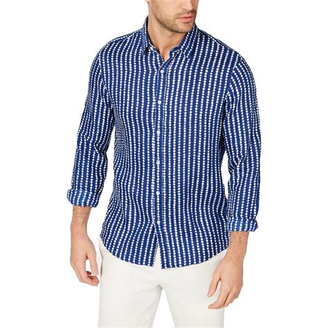 michael kors men's long sleeve linen shirt|Michael Kors button down shirts.